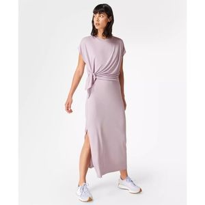 New Sweaty Betty Mellow midi dress in Clematis purple Size XL
